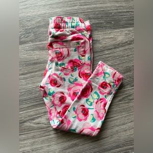 The children’s place kids pants, floral design, super cute on!